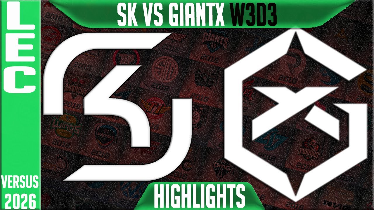 SK vs GX Highlights | LEC W3D3 2026 Versus | SK Gaming vs GiantX