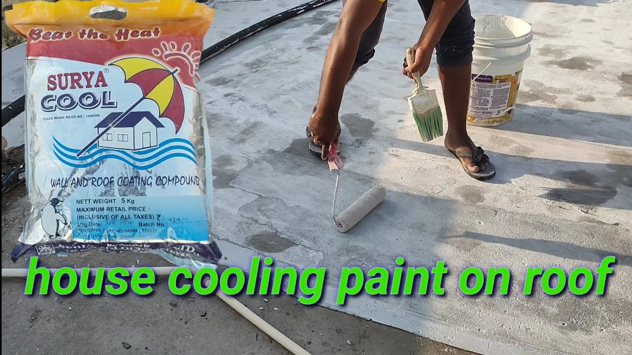 how to apply summer cool paint | Roof cooling paint🌞🍨| Surya cool paint how to use