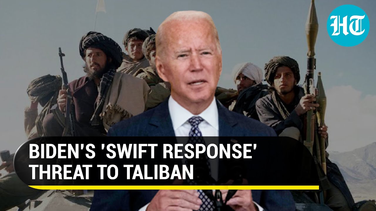 Watch: Joe Biden warns Taliban amid criticism over Afghanistan crisis, evacuations