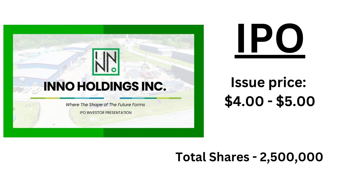 INNO HOLDINGS - INHD IPO  | Detailed Review & Analysis