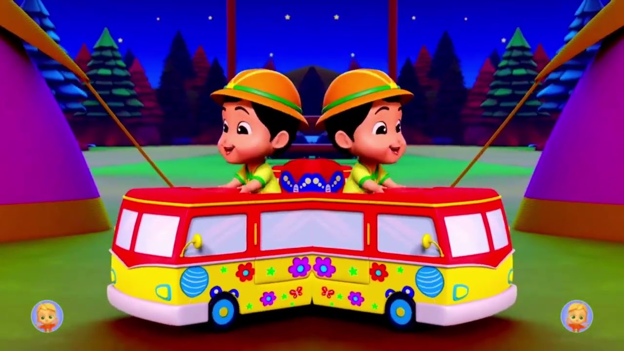 Wheels On The Bus Camp Run Remix 🚍⚡ | Heavy Bass & Wild Effects