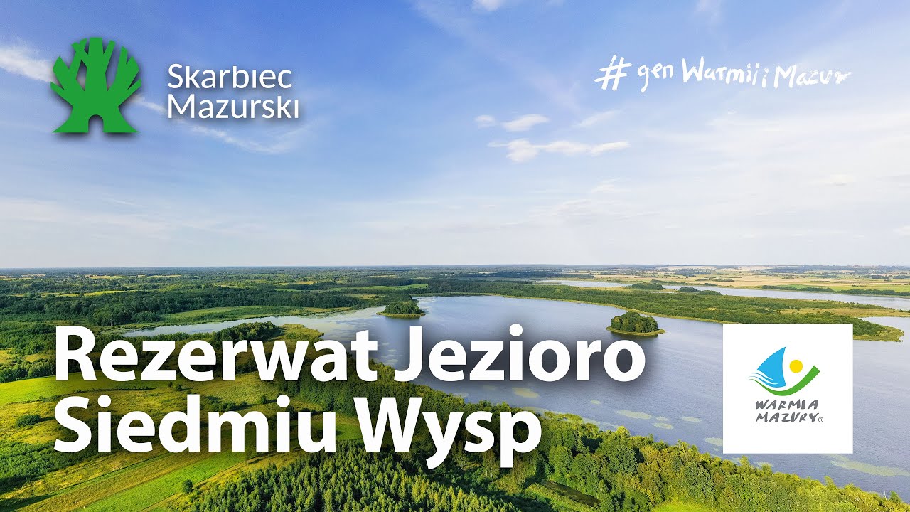 Rezerwat Jezioro Siedmiu Wysp i dzikie koniki polskie  - Z góry na Mazury