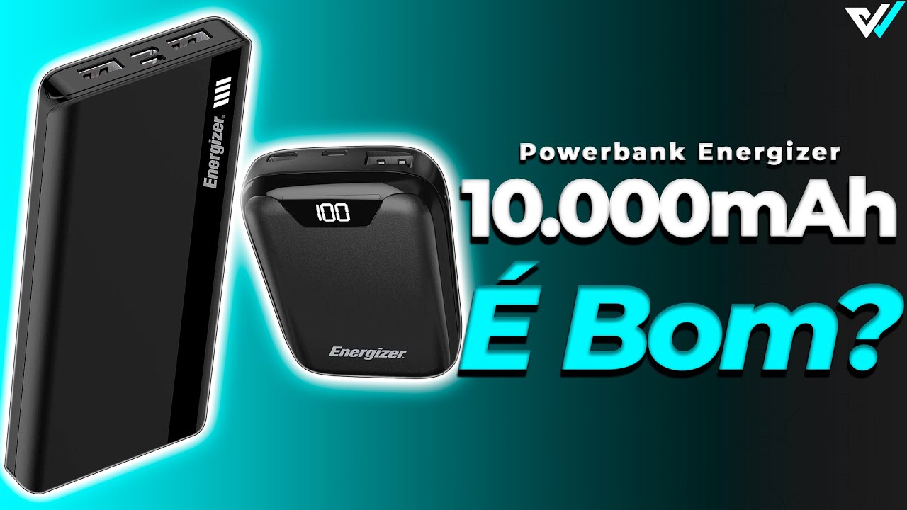 Powerbank Energizer 10.000mAh UE10042B Ou UE10054BK É Bom?