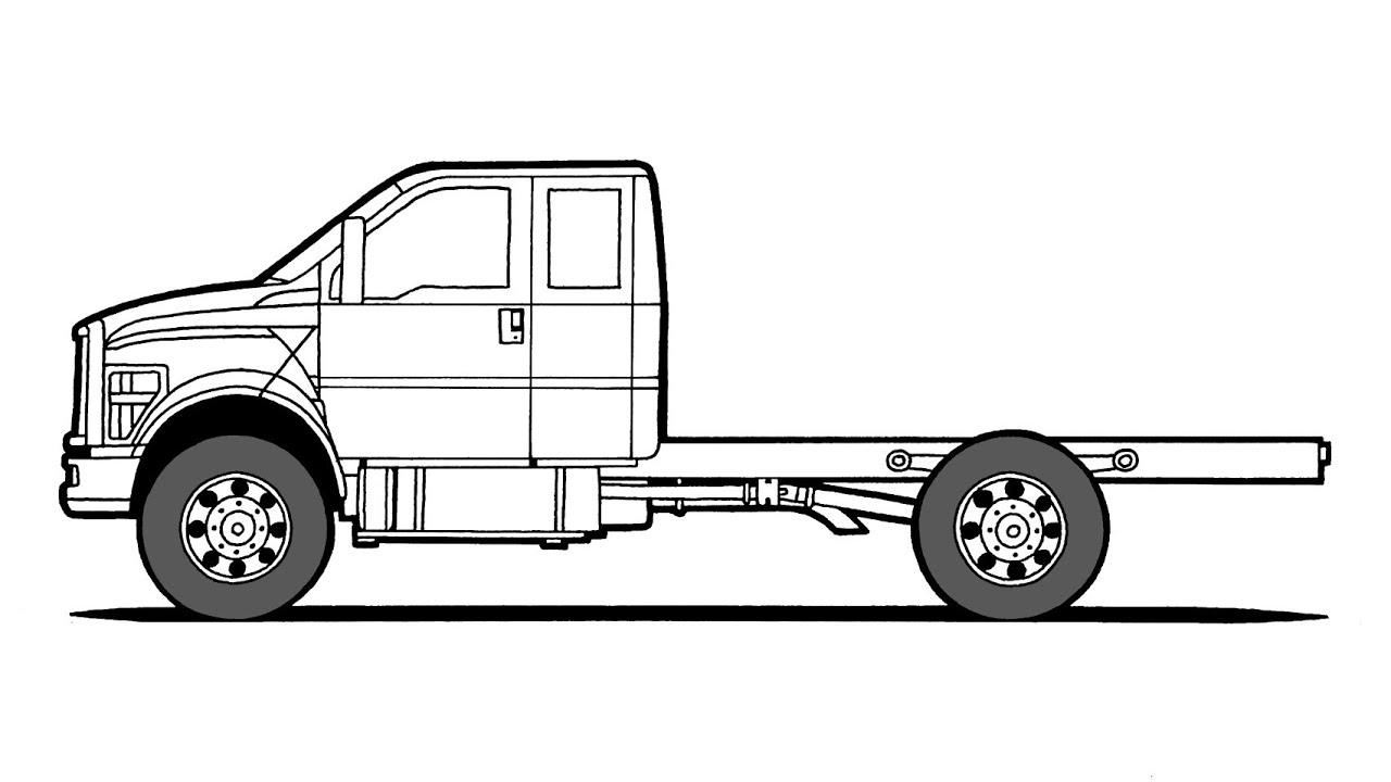 How to draw a FORD F-650 TRUCK