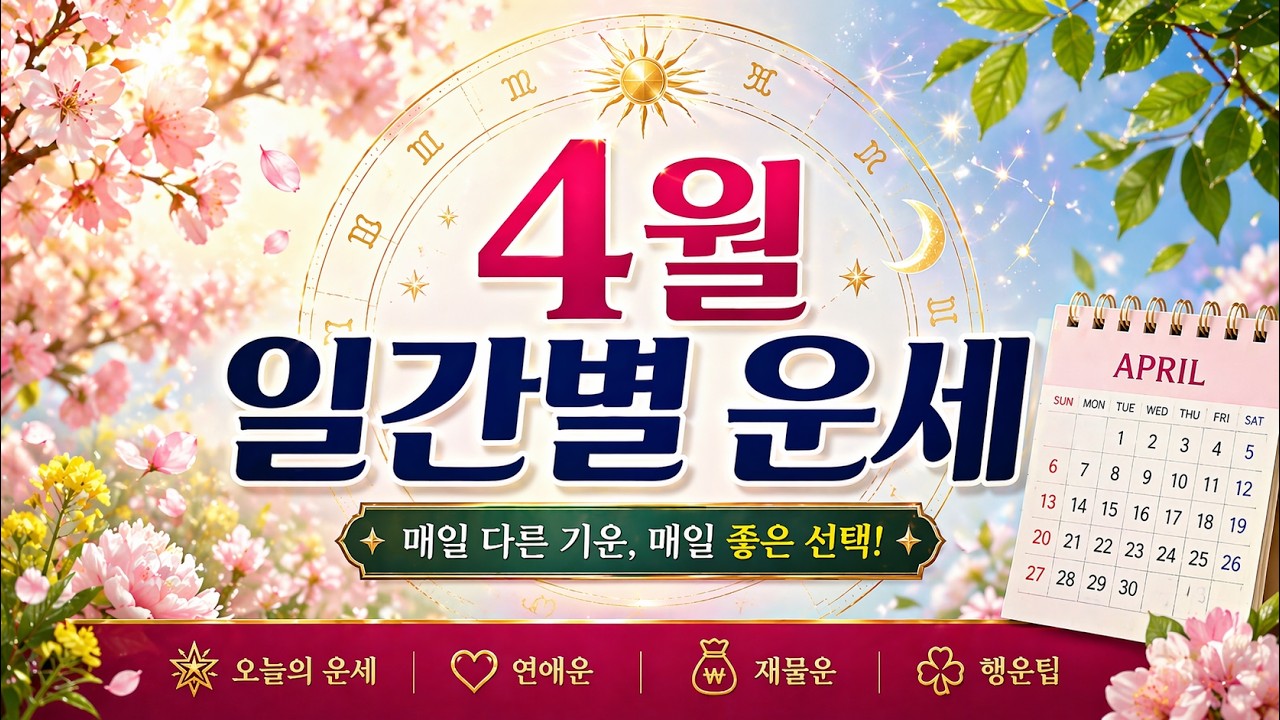 ✨4월 임진월 일간별 운세
