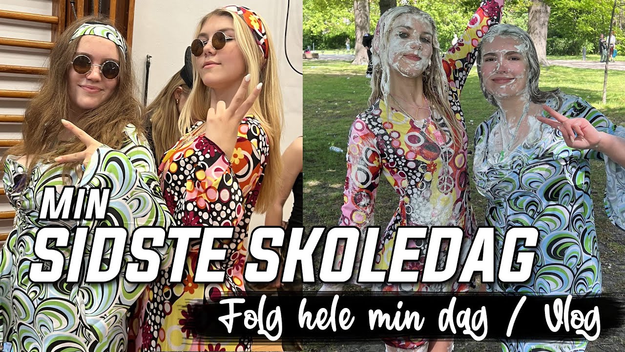 ❤️SIDSTE SKOLEDAG I 9 KLASSE ❤️ #Vlog - følg hele min dag 💘