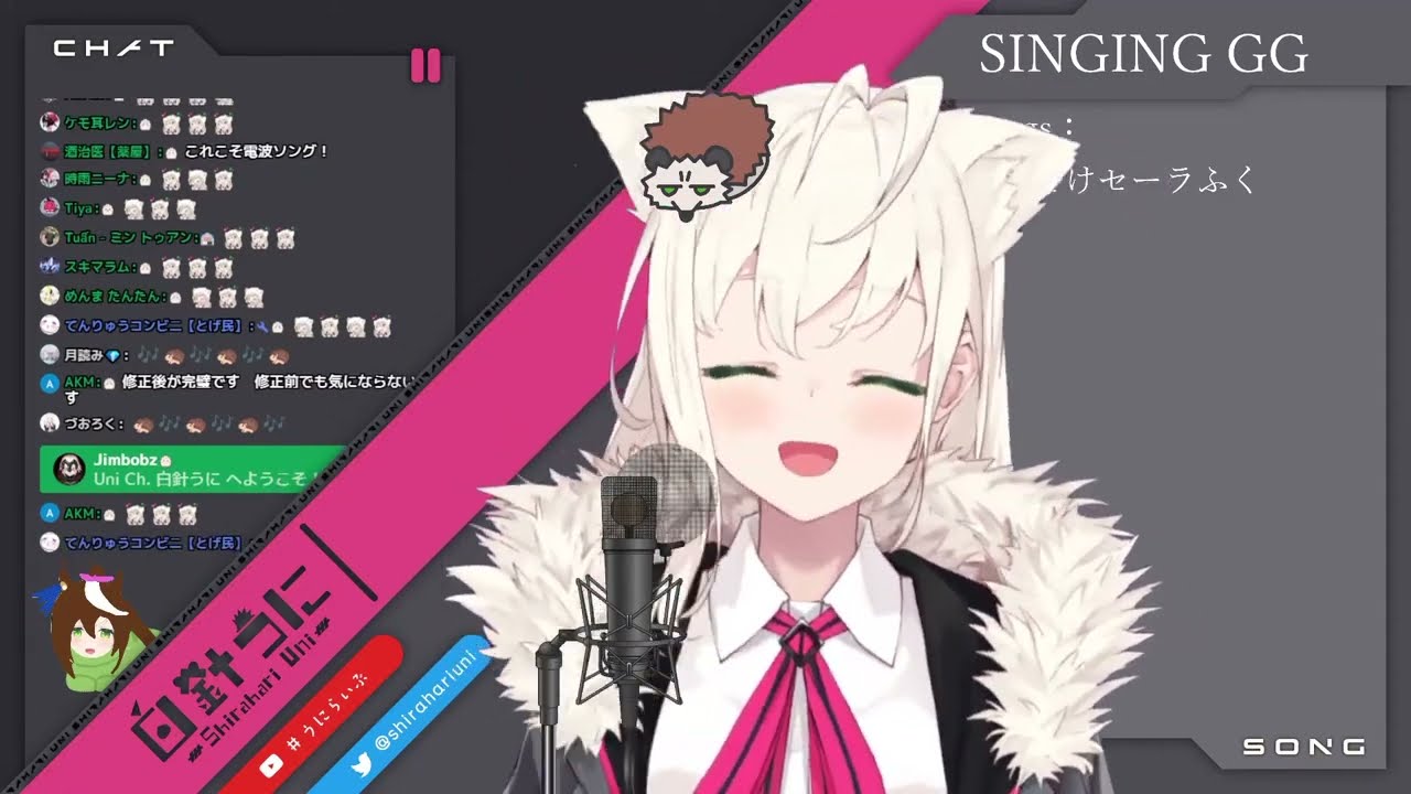 白針うに / Shirahari Uni sings Motteke! Serafuku