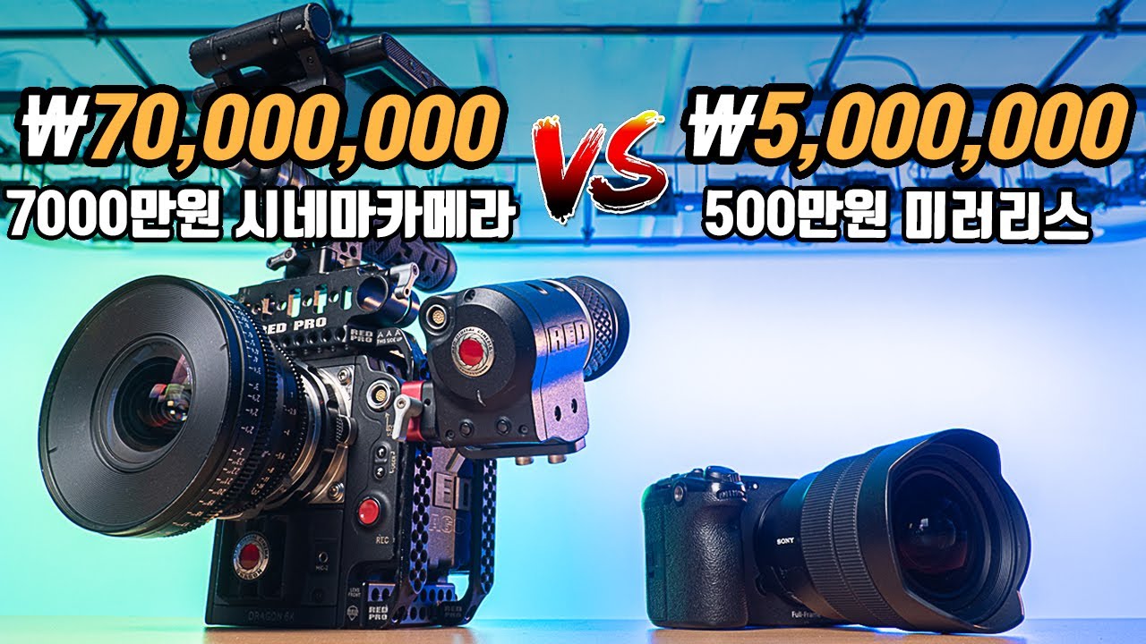 시네마 카메라  vs 풀프레임 미러리스, 뭐가 다른걸까?