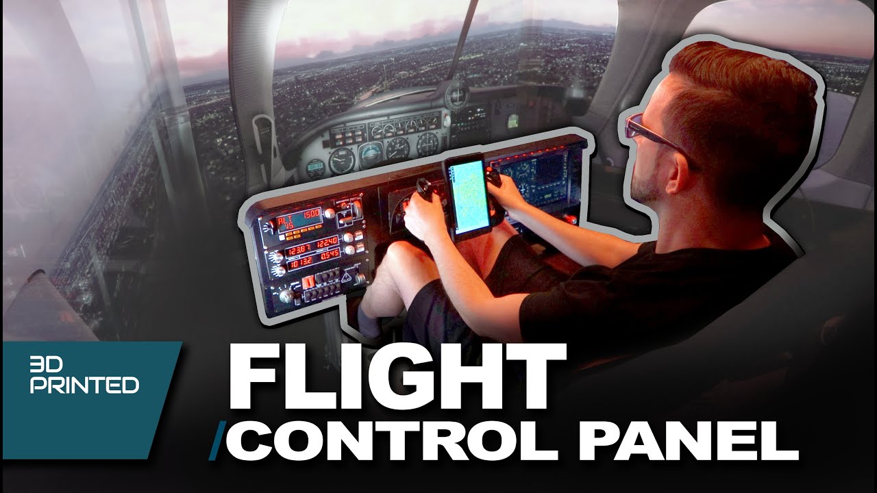 How I BUILT A FULL 3D printed FLIGHT COCKPIT | flight simulator
