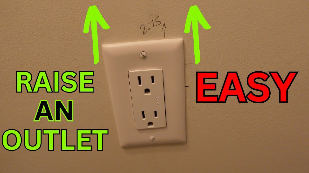 Raising an Electrical Outlet up a Wall