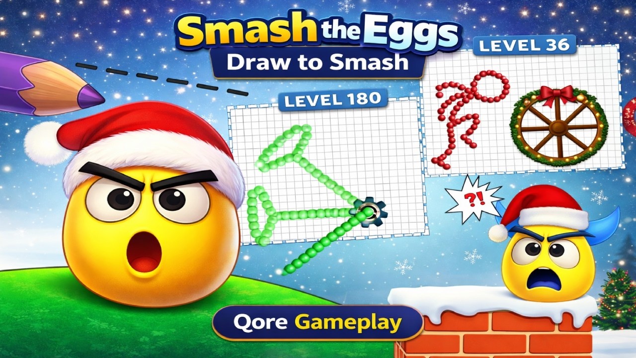 Smash the Eggs – Draw to Smash | Creative Drawing Puzzle & Fun Gameplay (Android/iOS)