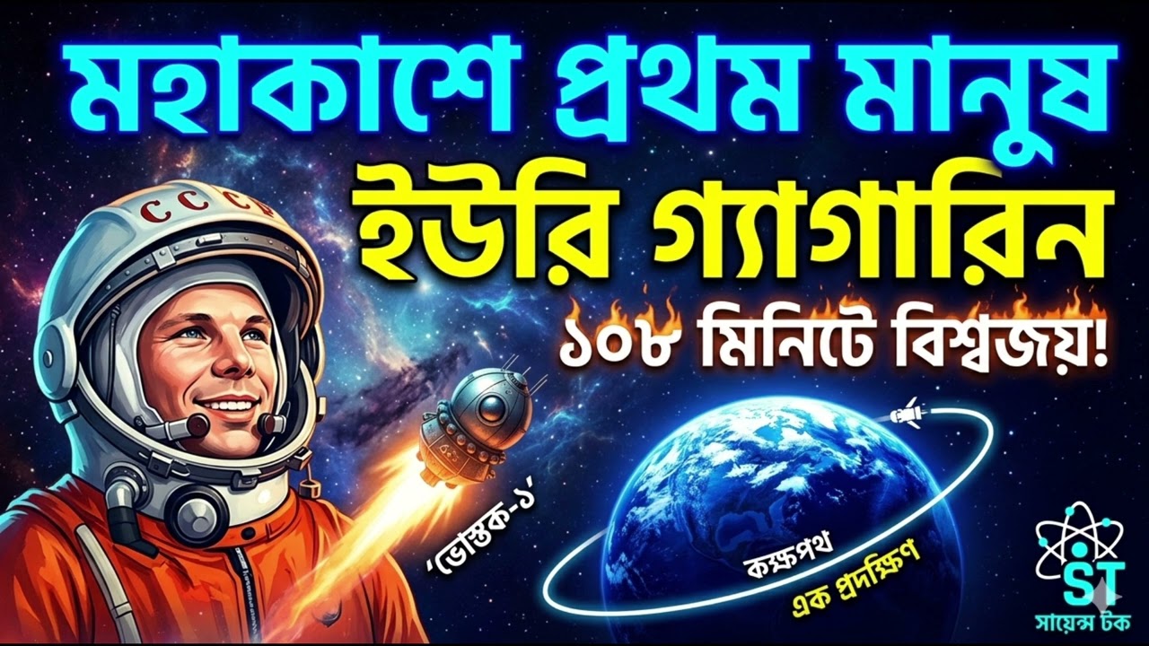 Yuri Gagarin: The first man in space, won the world in 108 minutes!