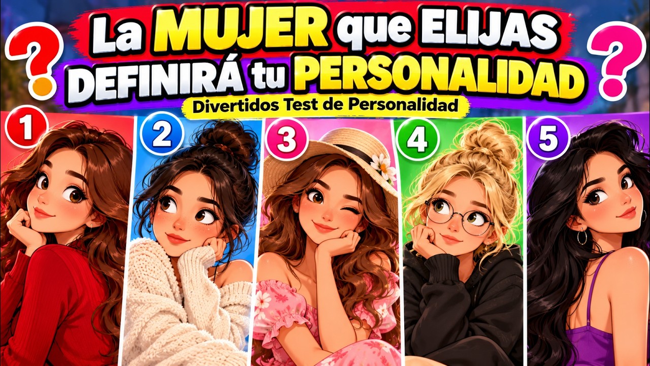 La MUJER que Elijas DEFINIR&Aacute; tu PERSONALIDAD Divertidos Test de Personalidad
