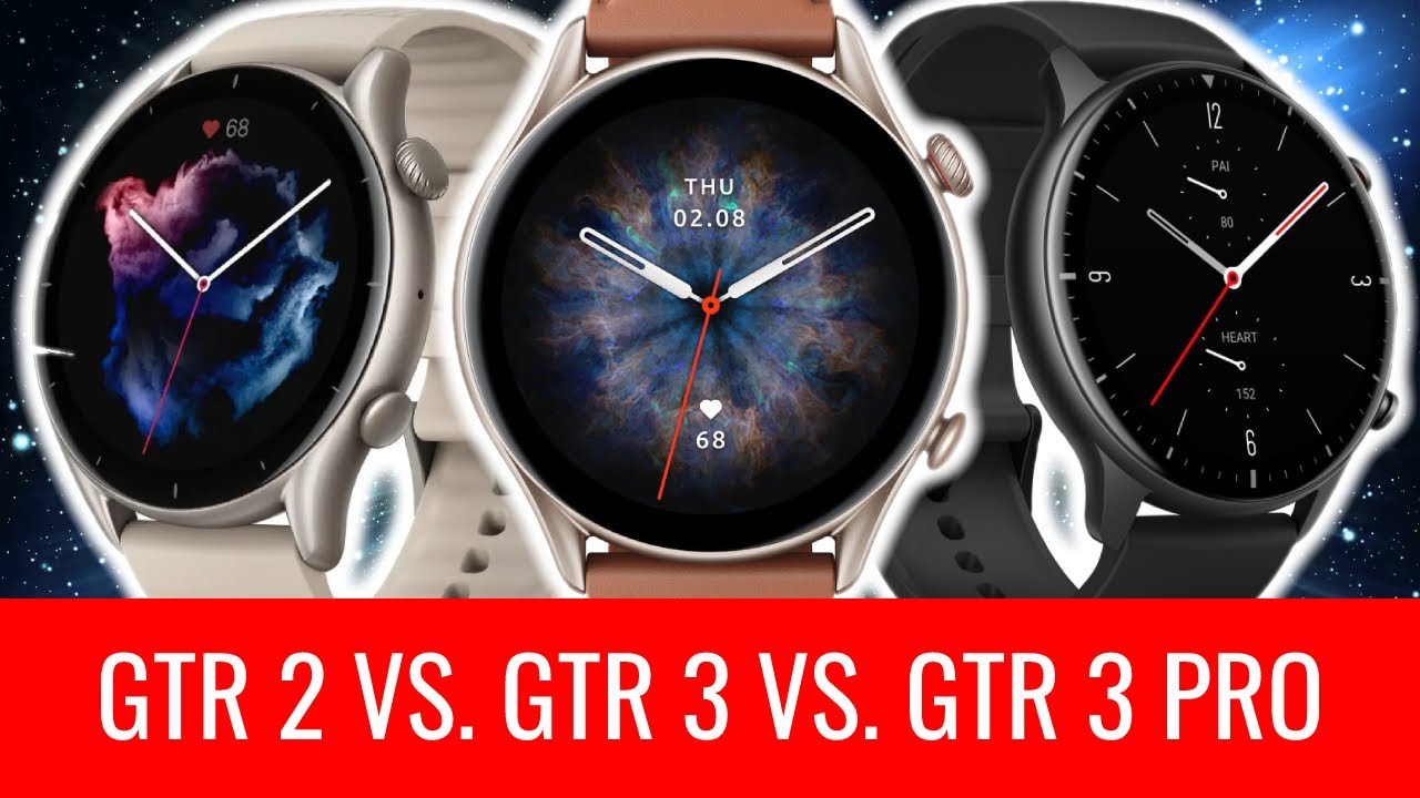 SOUBOJ: Amazfit GTR 2 vs. GTR 3 vs. GTR 3 Pro