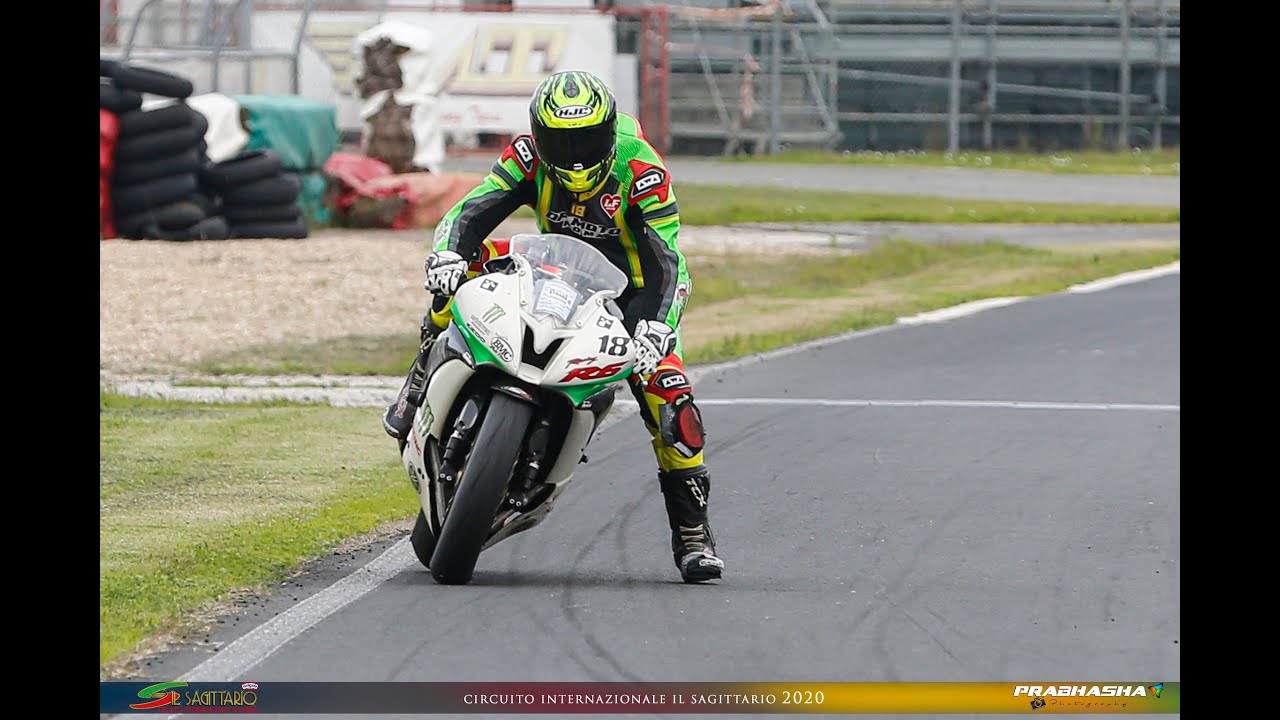 On Board circuito il Sagittario Yamaha r6 59.5 Best Lap