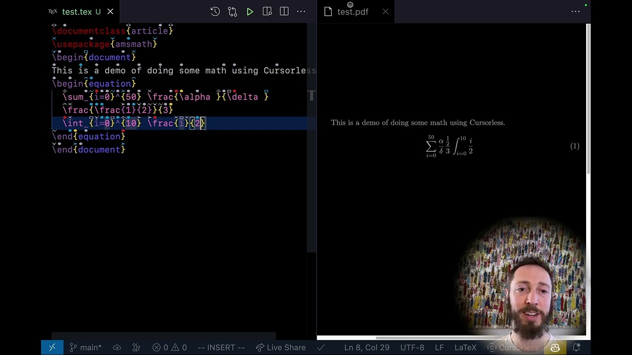 Do math by voice: Cursorless + Talon + VSCode +  Mathfly