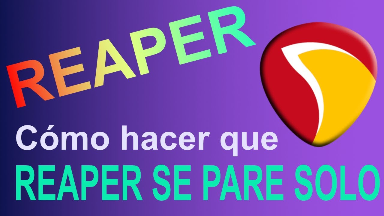 Como hacer que REAPER se pare solo donde le digamos 🔴🔵 REAPER con JAVIER ROBLEDO