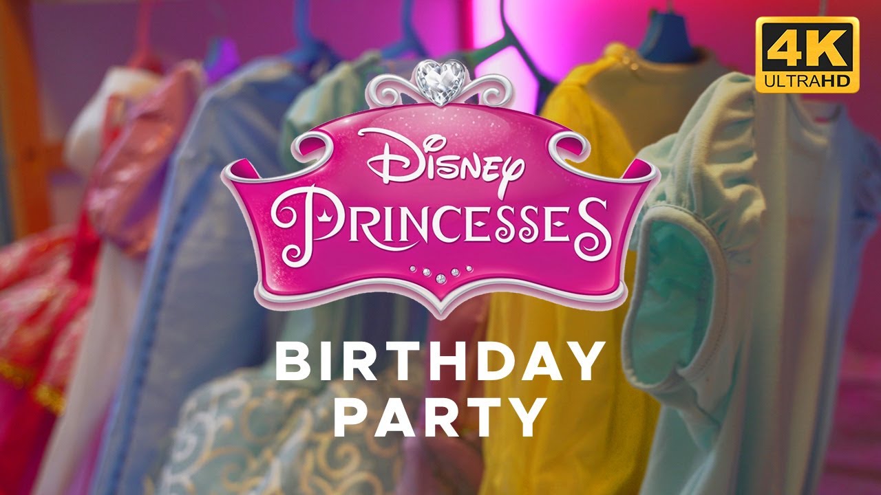 [4K] Disney Princess DIY Birthday Party - Cinematic Vlog [iPad Photo booth, Arcade games] Sony A7iii