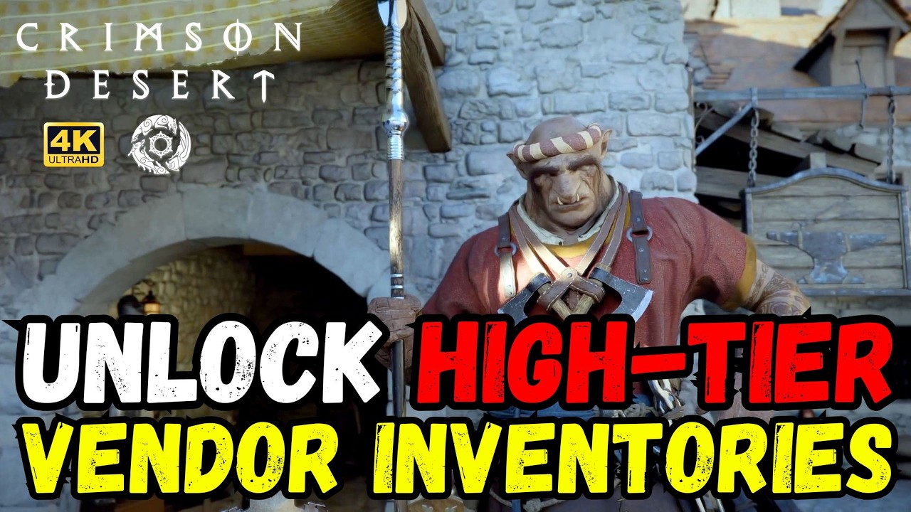 Crimson Desert | How to Unlock High-Tier SECRET Vendor Inventories! 🪔🎖️ 4K 60FPS #crimsondesert