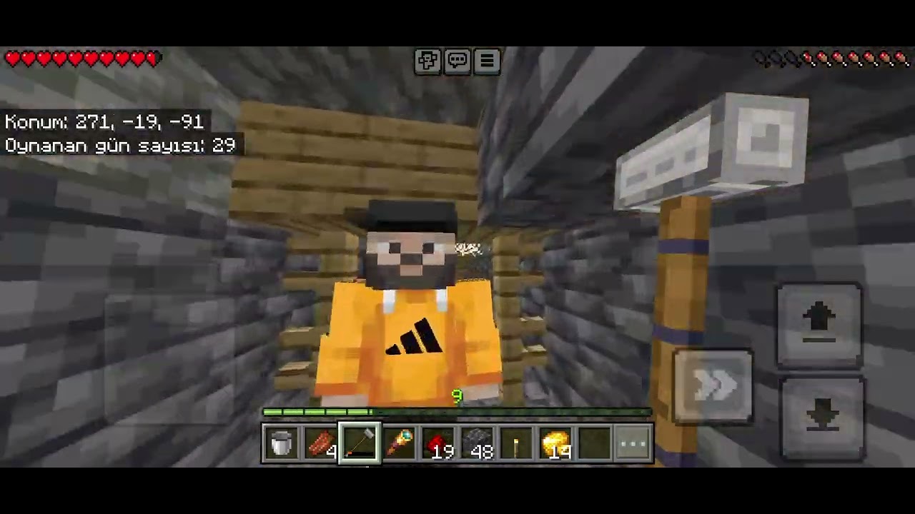 Minecraft ama eşyalarım yandı part10