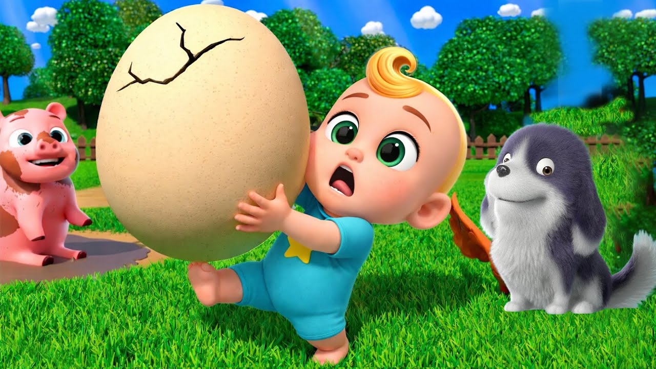 Humpty Dumpty Sat on a Farm | Cartoon Nursery Rhymes & Baby Songs