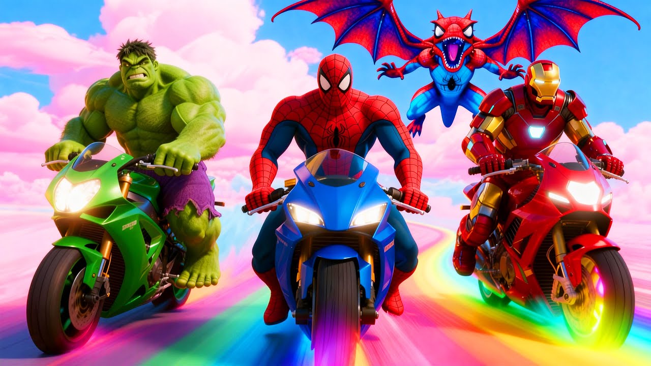 Гонка Spider-Man Biker Challenge в GTA 5, эпизод 10