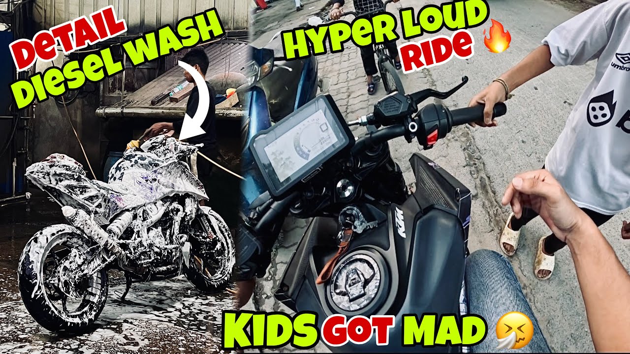 Kids Got Mad After Revved My Loud Duke !! Hyper Highway Ride !! Full Detail Wash Of My 250 Duke