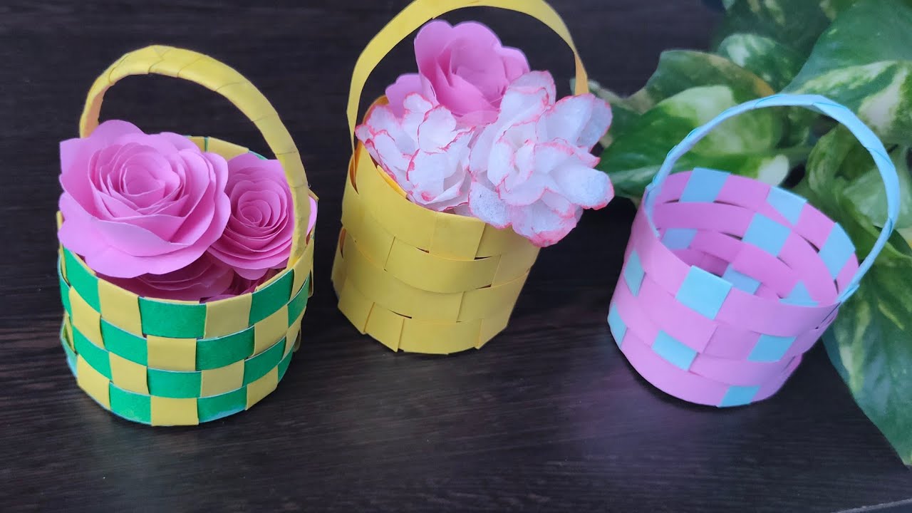 DIY Beautiful Paper Basket | How To Make Paper Basket