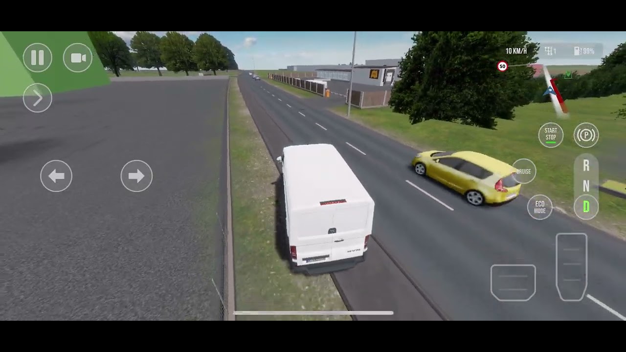 American bus driving gaming video 4K trading video20