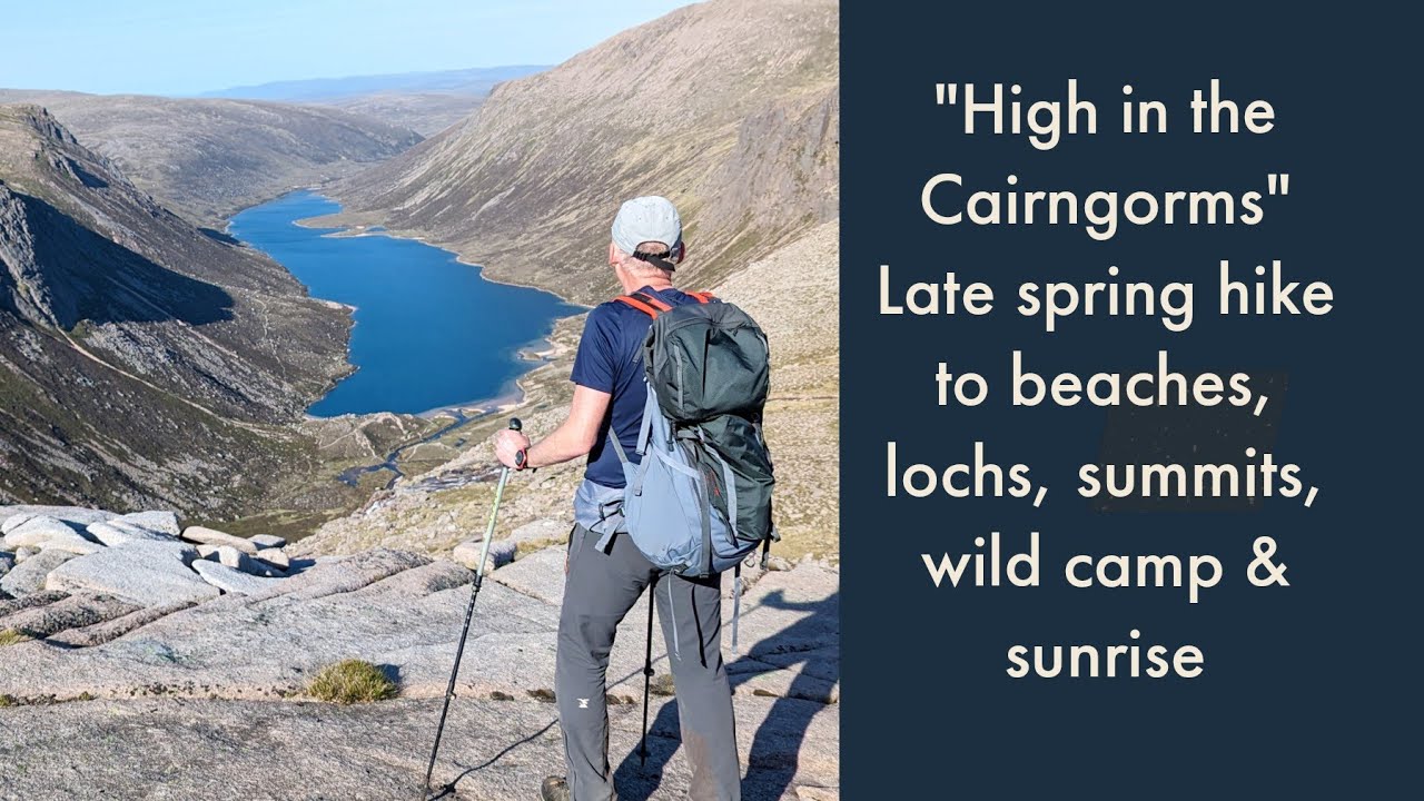 High in the Cairngorms. Hike to Loch A'an, Loch Etchachan, Carn Etchachan, wild camp & sunrise