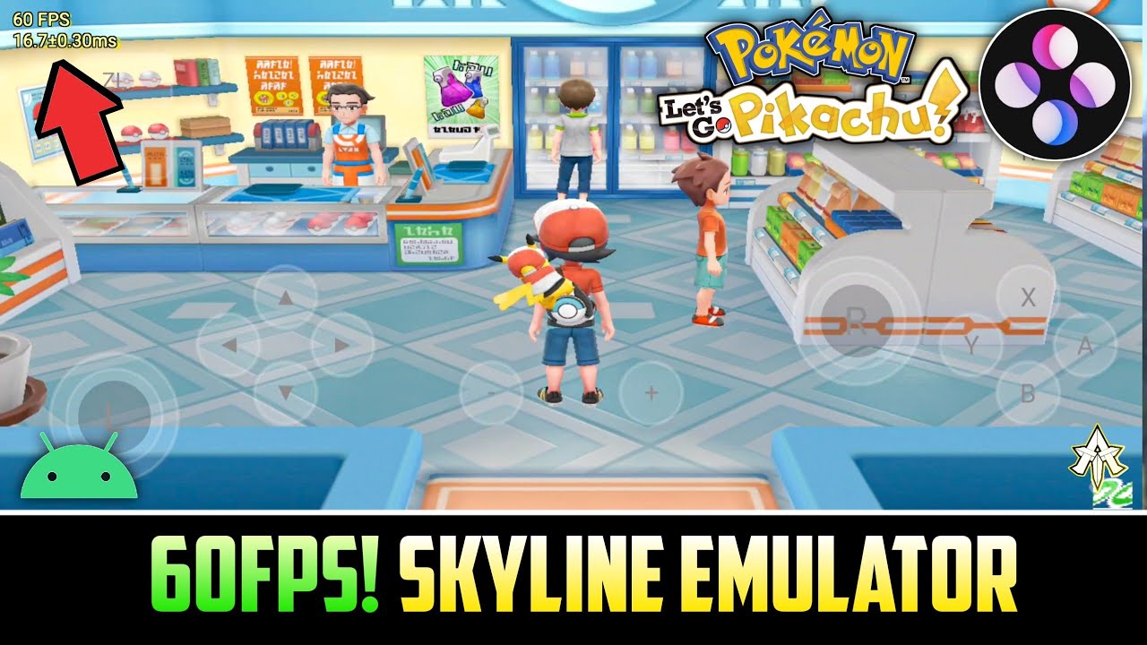 🔥 Increase Fps In Pokemon Let's Go Pikachu On Android | Skyline Emulator Lag Fix