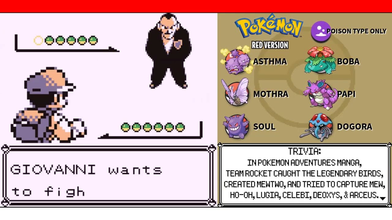 EP08 - Maybe It Is a Bad Idea To Make The 8th Gym a Ground Type - POKEMON RED - POISON TYPE ONLY