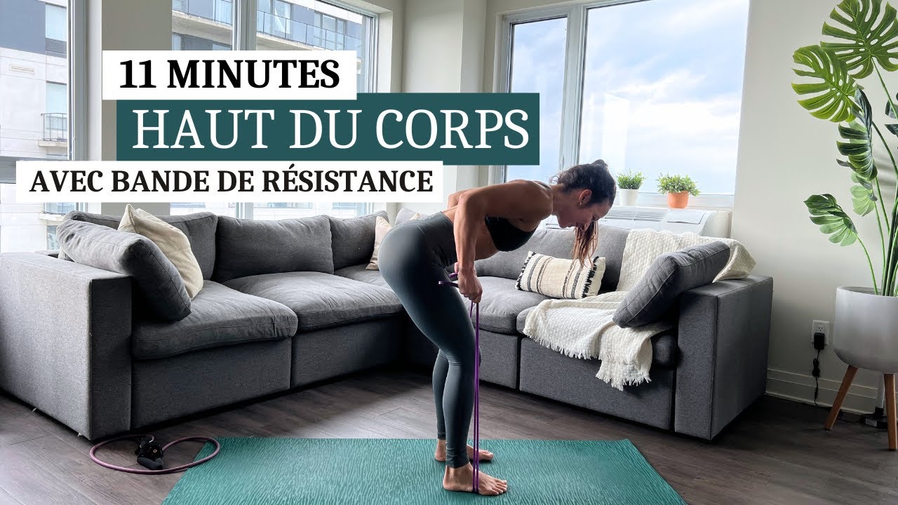 11 min haut du corps avec bandes de résistance | sans répétition | workout à la maison