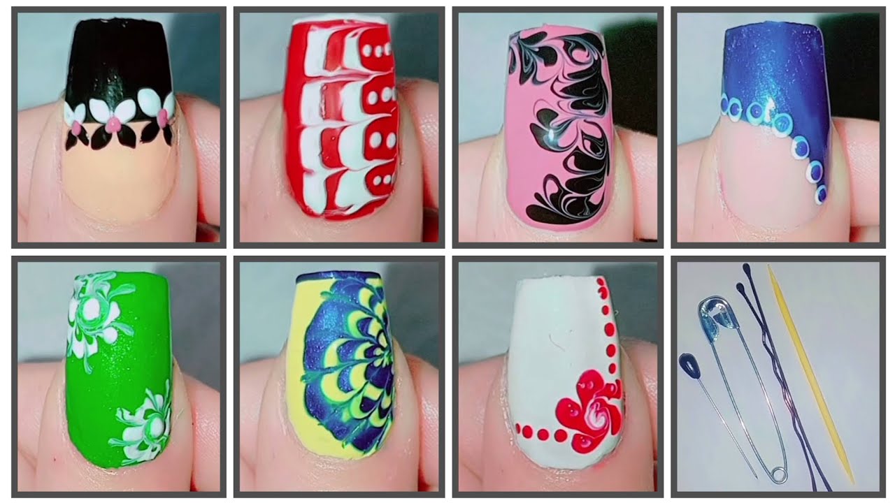 Top 7 Easy Nail Design💅 | at home 🏡 #myart #easyNailArt #naildesign #viral #myhand #viralvideo 