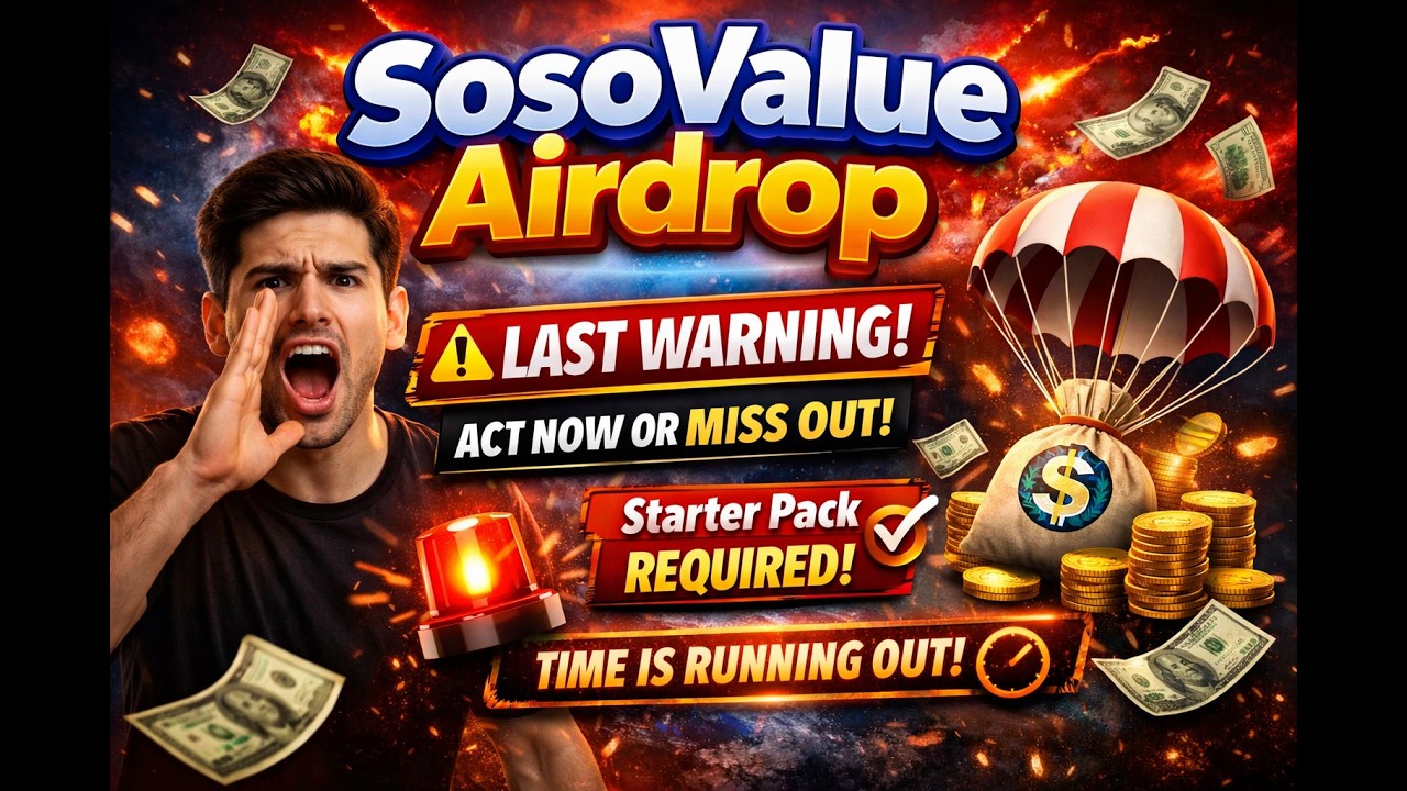 🚨 LAST WARNING! $SOSO Airdrop Eligibility Update | Starter Pack Required (SosoValue)