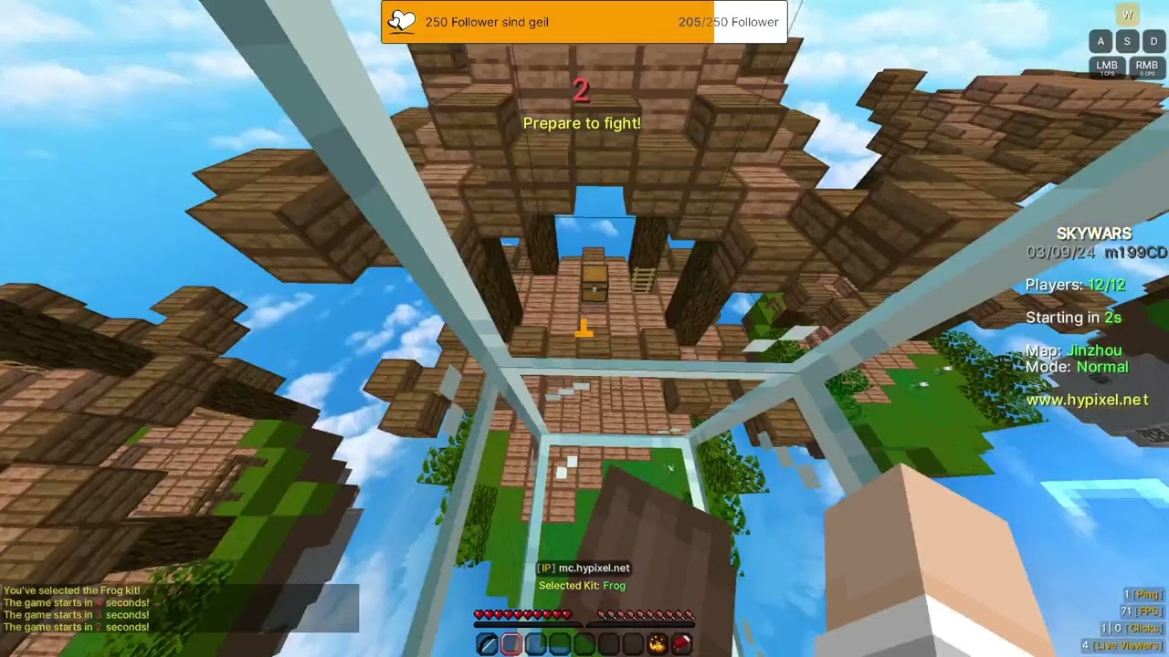 Skywars Solos (bis Keko raged) | twitch.tv/kekospielt - 09.03.2024