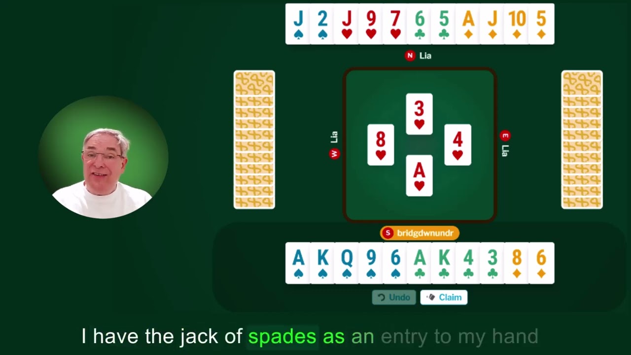 Declaring 3NT - Reading the Opponents cards and preserving entries - lesson 3