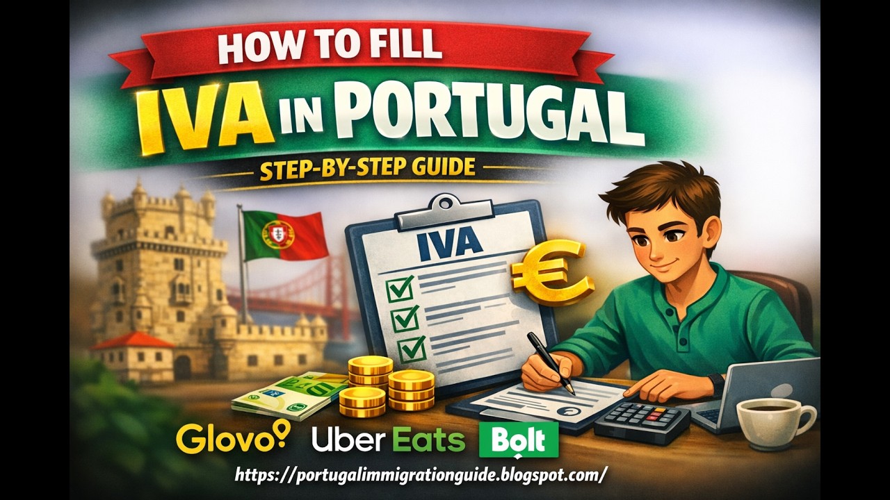 How to Fill IVA Declaration in Finance/ Finanças [Uber, Ubereats, Glovo, BoltFood] #Hindi #Online