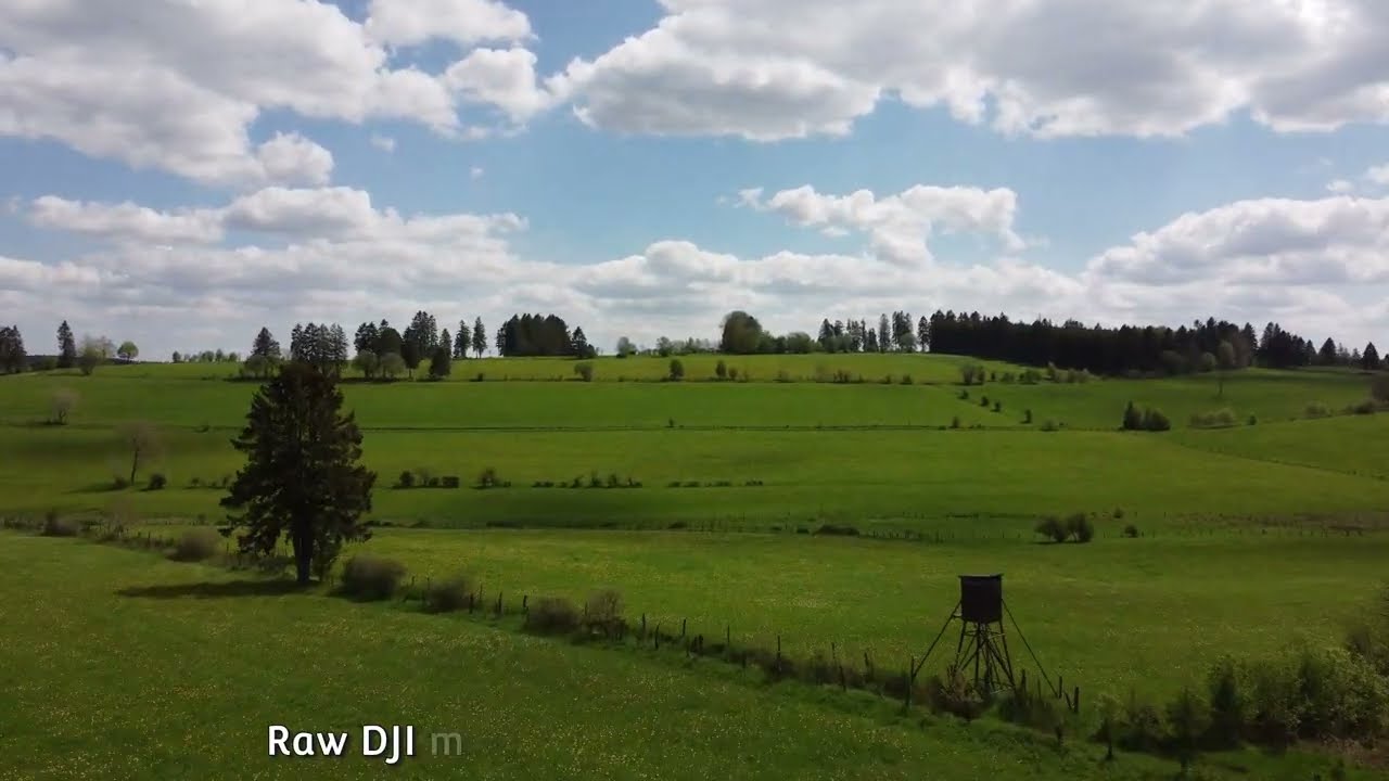 Drone flight over Germany’s Eifel and a river in Belgium.