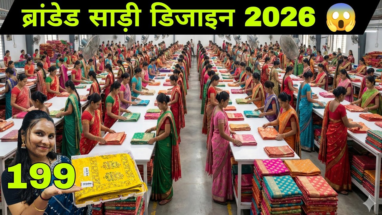 1 हज़ार वाली साड़ी | मात्र 65 ₹ से । New Saree Design 2026 | Designer Saree | Saree Wholesale Surat