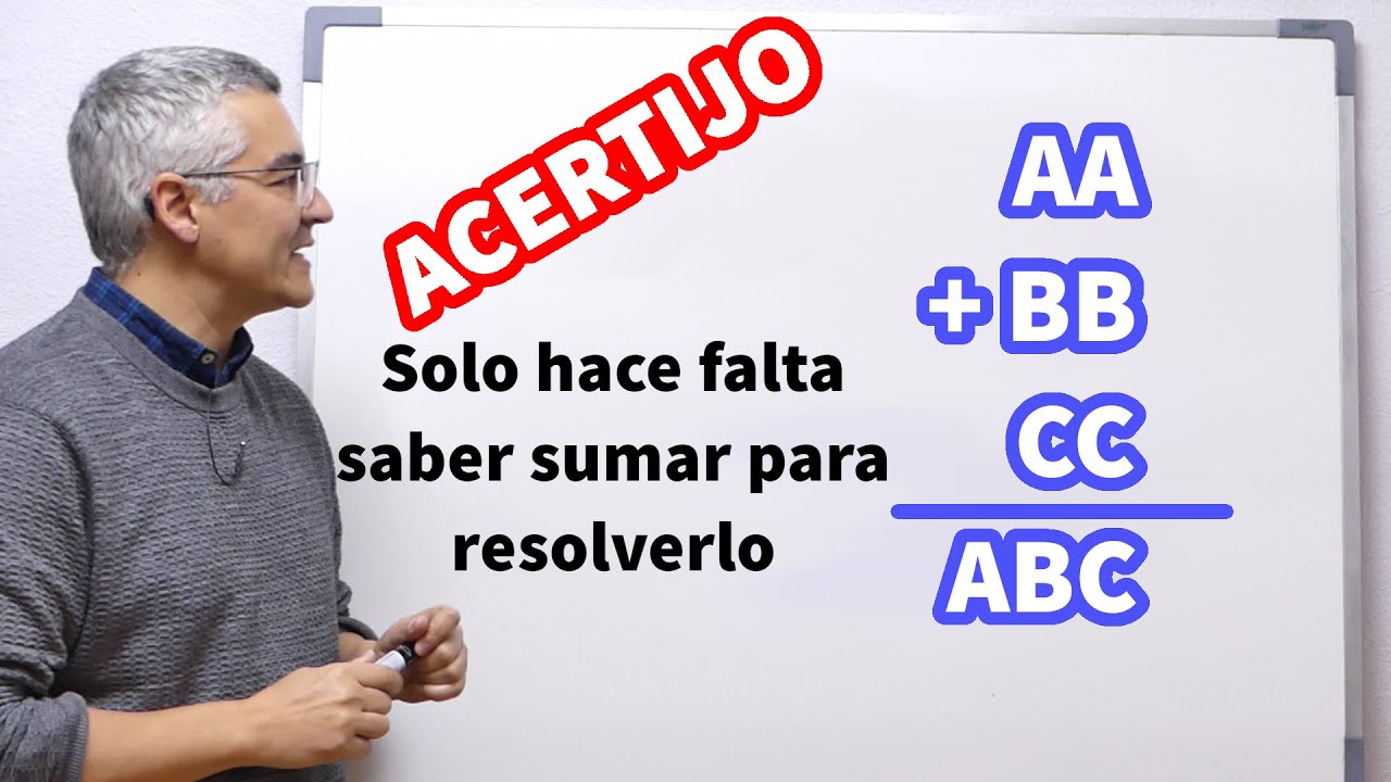 Acertijo de la suma. No es tan fácil como parece.