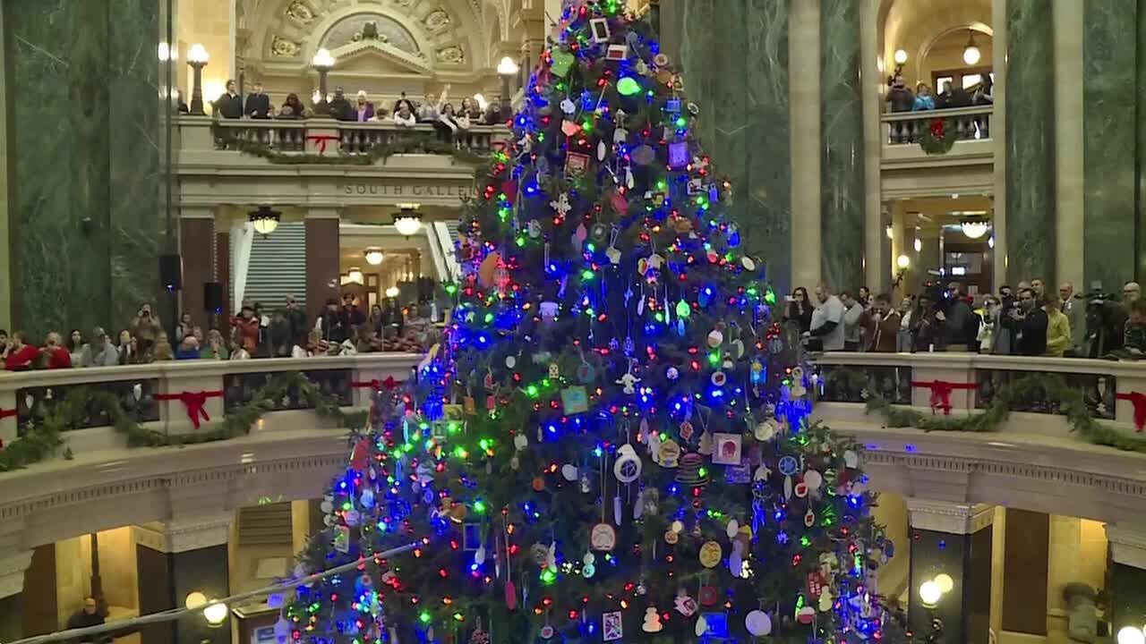 Wisconsin State Capitol Holiday Tree makes the list of Top 10 Holiday Lights Displays in the Nati...