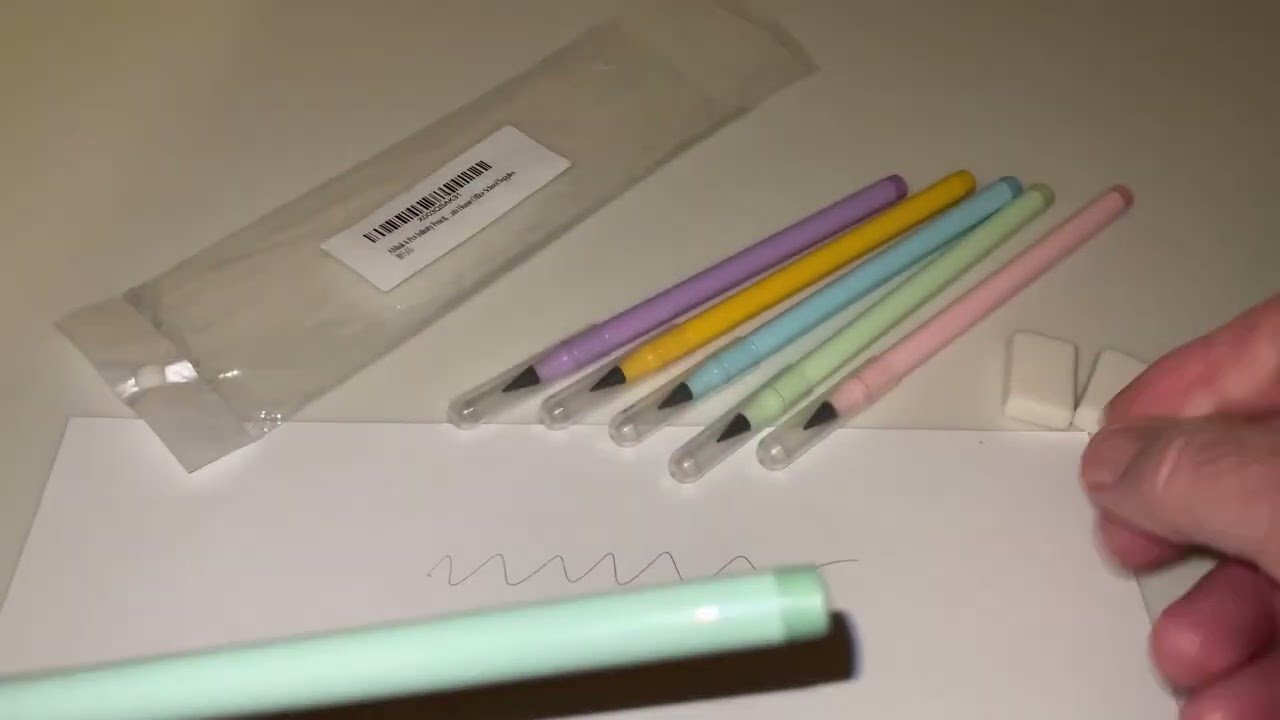 Ablink 6 Pcs Infinity Pencil, Inkless Pencil Eternal with Eraser Review, FUN AND THEY REALLY WORK