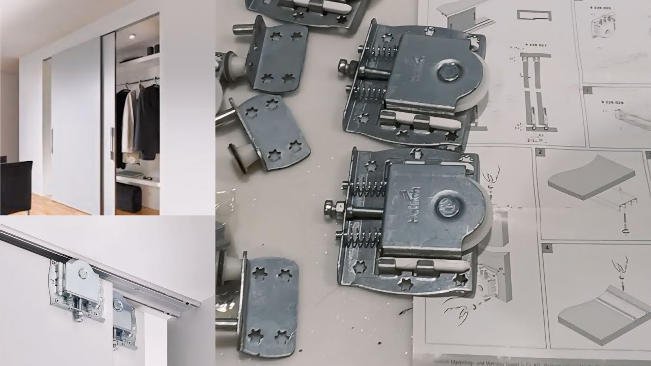 Sliding Door System|Wardrobe Sliding Door Channel Fittings|Hettich SlideLine 16Sliding 2 Door System