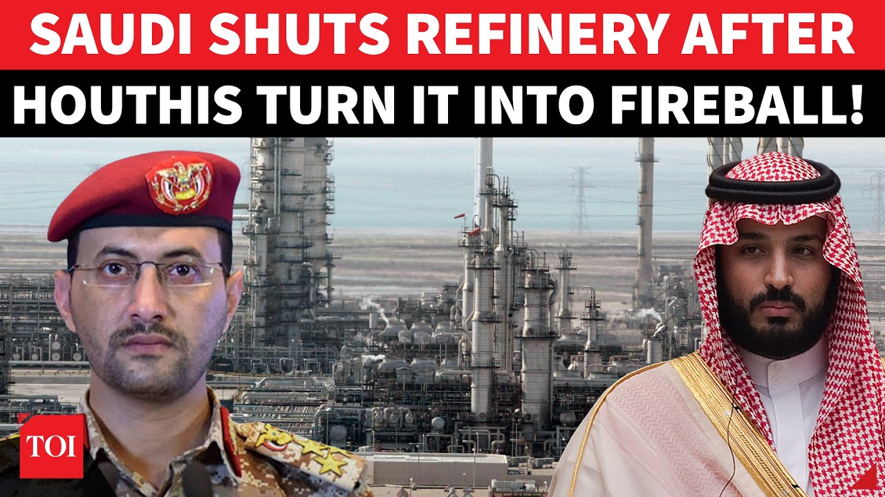 BIG! Saudi SHUTS Jazan Refinery After Massive Houthi Strikes Vital Oil Facility | Dramatic Video