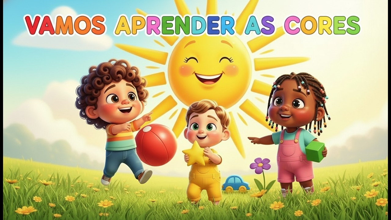 As cores vamos aprender, música educativa infantil