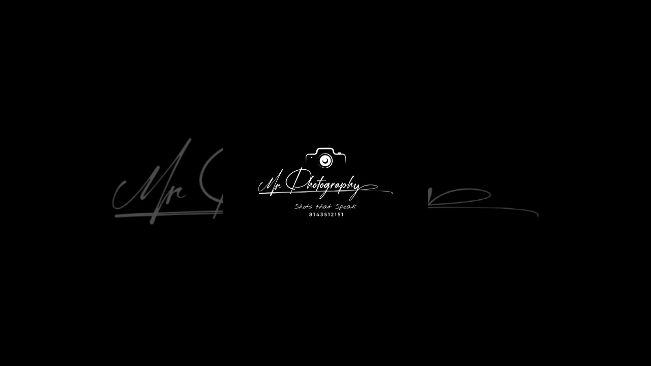 Signature Logo Animation for MR Photography | Elegant Animated Signature Design
