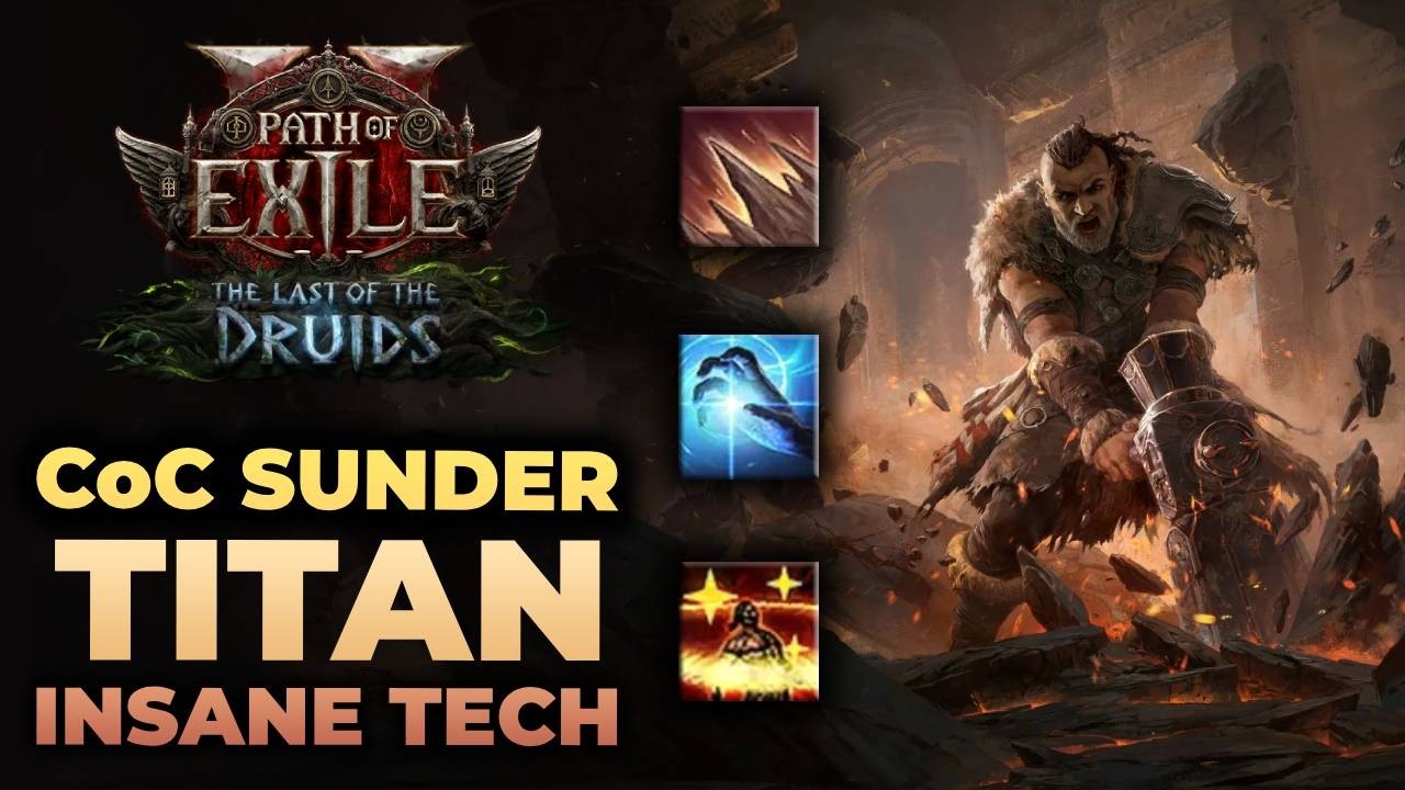 Sunder + CoC Titan = INSANE Damage | Path of Exile 2