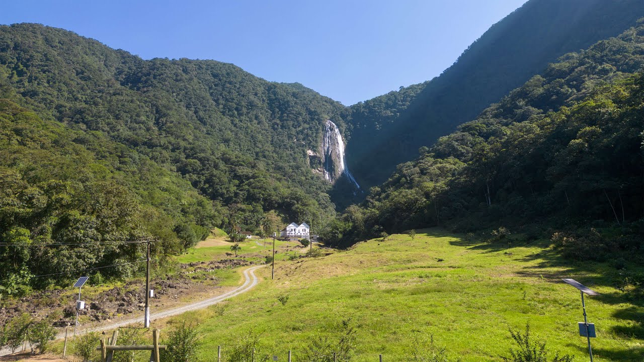 Usina hidrelétrica Piraí Cachoeira Joinville - #DroneJoinville #SantaCatarina