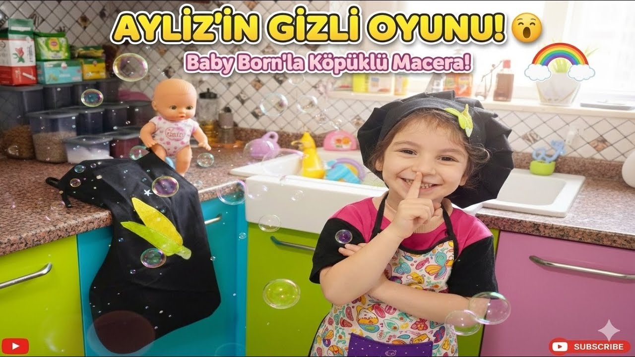 AYLİZ YAKALANDI MI? 😱 Mutfakta Gizlice Oyuncaklarını Yıkıyor!